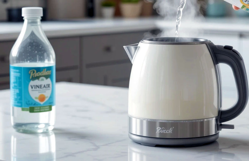 Cleaning an Electric Kettle with Vinegar
