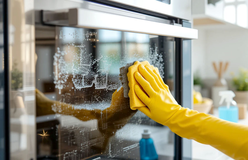 How to Clean Between Oven Glass Without Disassembling the Door