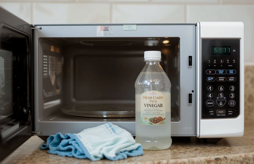 How to Clean a Microwave Oven with Vinegar