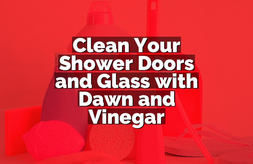 Clean Your Shower Doors and Glass with Dawn and Vinegar