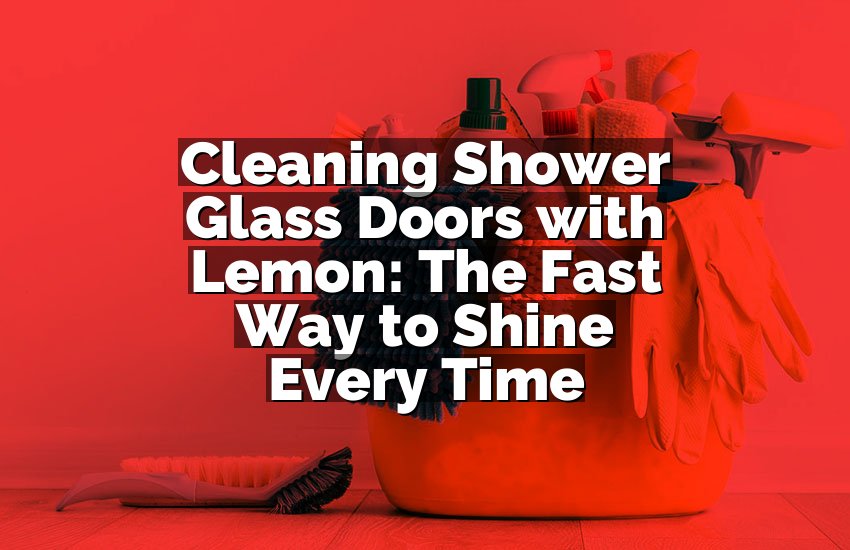 Cleaning Shower Glass Doors with Lemon: The Fast Way to Shine Every Time