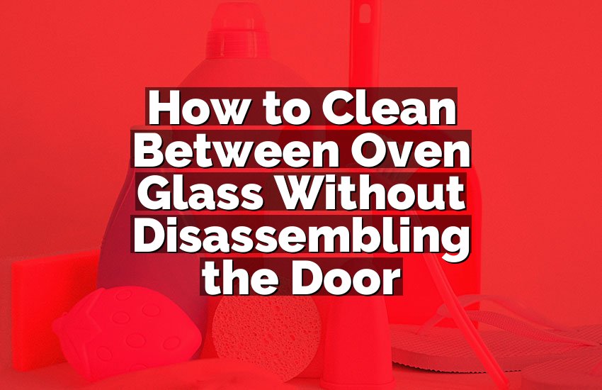 How to Clean Between Oven Glass Without Disassembling the Door