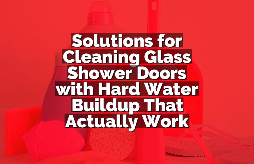 Solutions for Cleaning Glass Shower Doors with Hard Water Buildup That Actually Work
