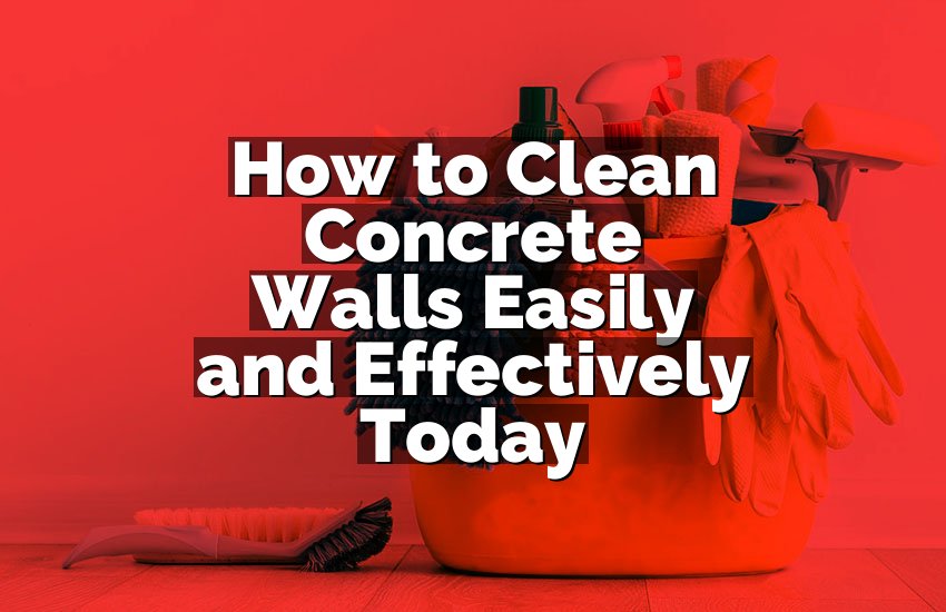 How to Clean Concrete Walls Easily and Effectively Today