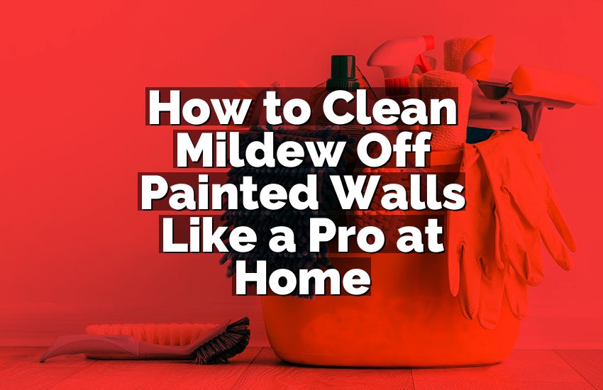 How to Clean Mildew Off Painted Walls Like a Pro at Home