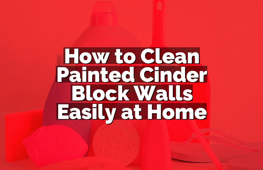 How to Clean Painted Cinder Block Walls Easily at Home