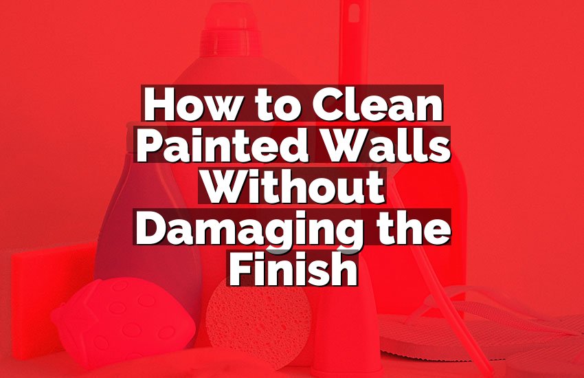 How to Clean Painted Walls Without Damaging the Finish