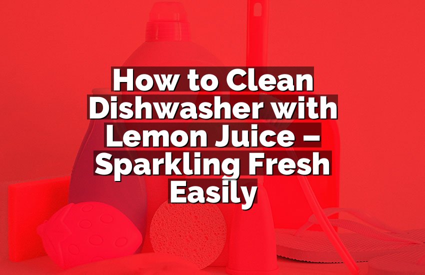 How to Clean Dishwasher with Lemon Juice – Sparkling Fresh Easily
