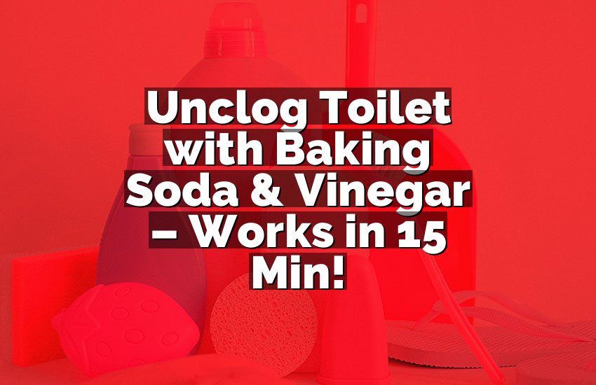 Unclog Toilet with Baking Soda & Vinegar – Works in 15 Min!