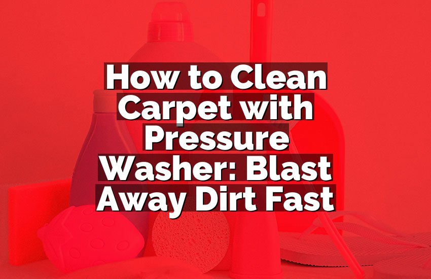 How to Clean Carpet with Pressure Washer: Blast Away Dirt Fast