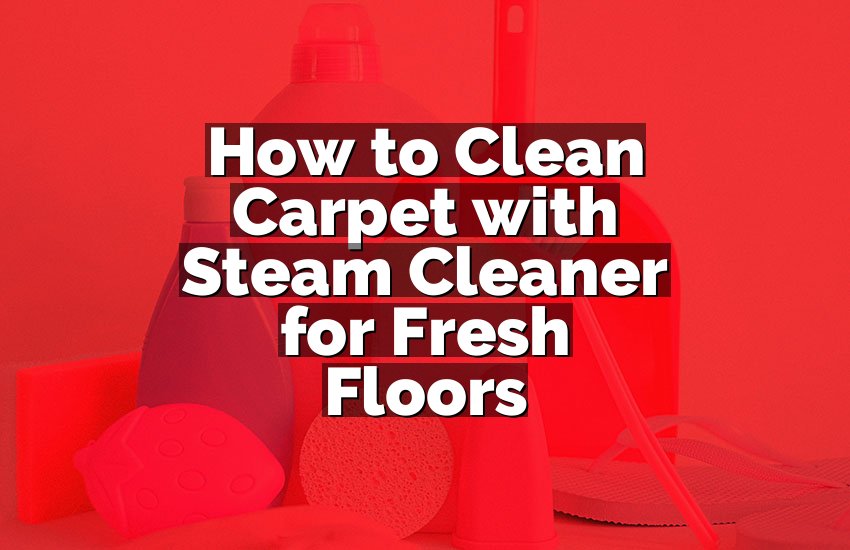 How to Clean Carpet with Steam Cleaner for Fresh Floors