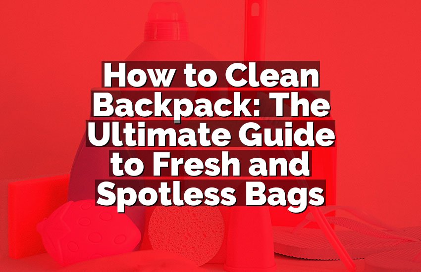 How to Clean Backpack: The Ultimate Guide to Fresh and Spotless Bags