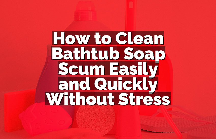 How to Clean Bathtub Soap Scum Easily and Quickly Without Stress