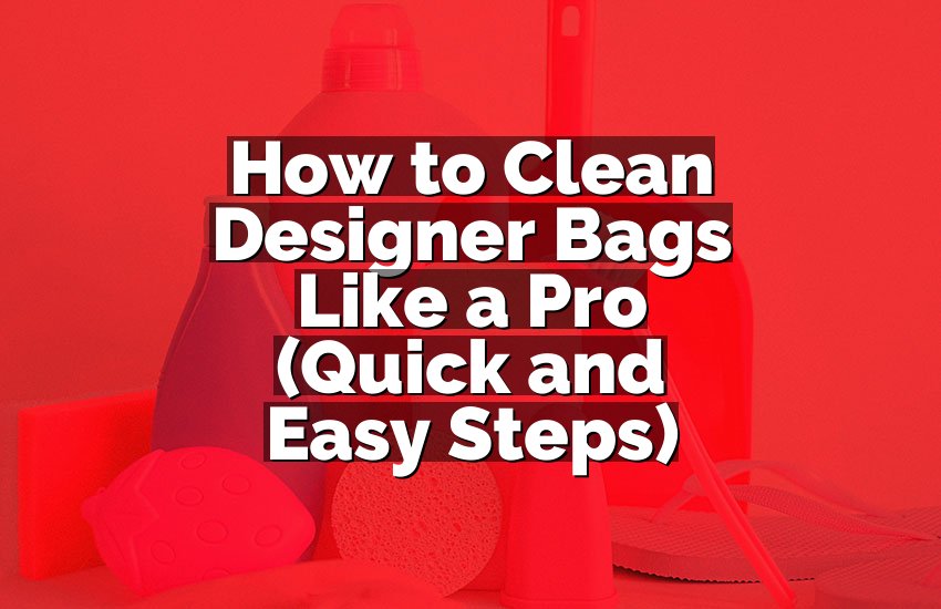 How to Clean Designer Bags Like a Pro (Quick and Easy Steps)