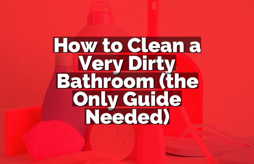 How to Clean a Very Dirty Bathroom (the Only Guide Needed)