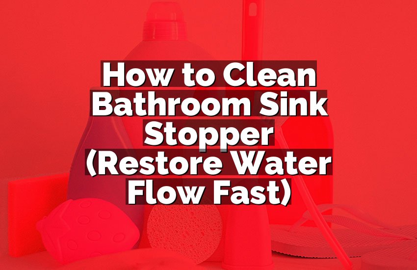 How to Clean Bathroom Sink Stopper (Restore Water Flow Fast)