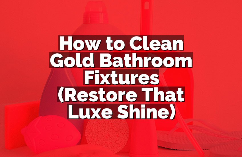How to Clean Gold Bathroom Fixtures (Restore That Luxe Shine)