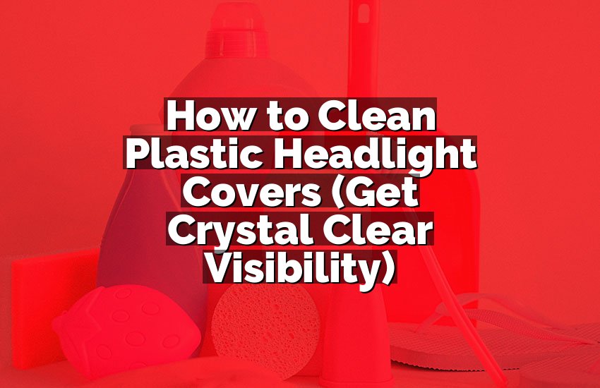 How to Clean Plastic Headlight Covers (Get Crystal Clear Visibility)